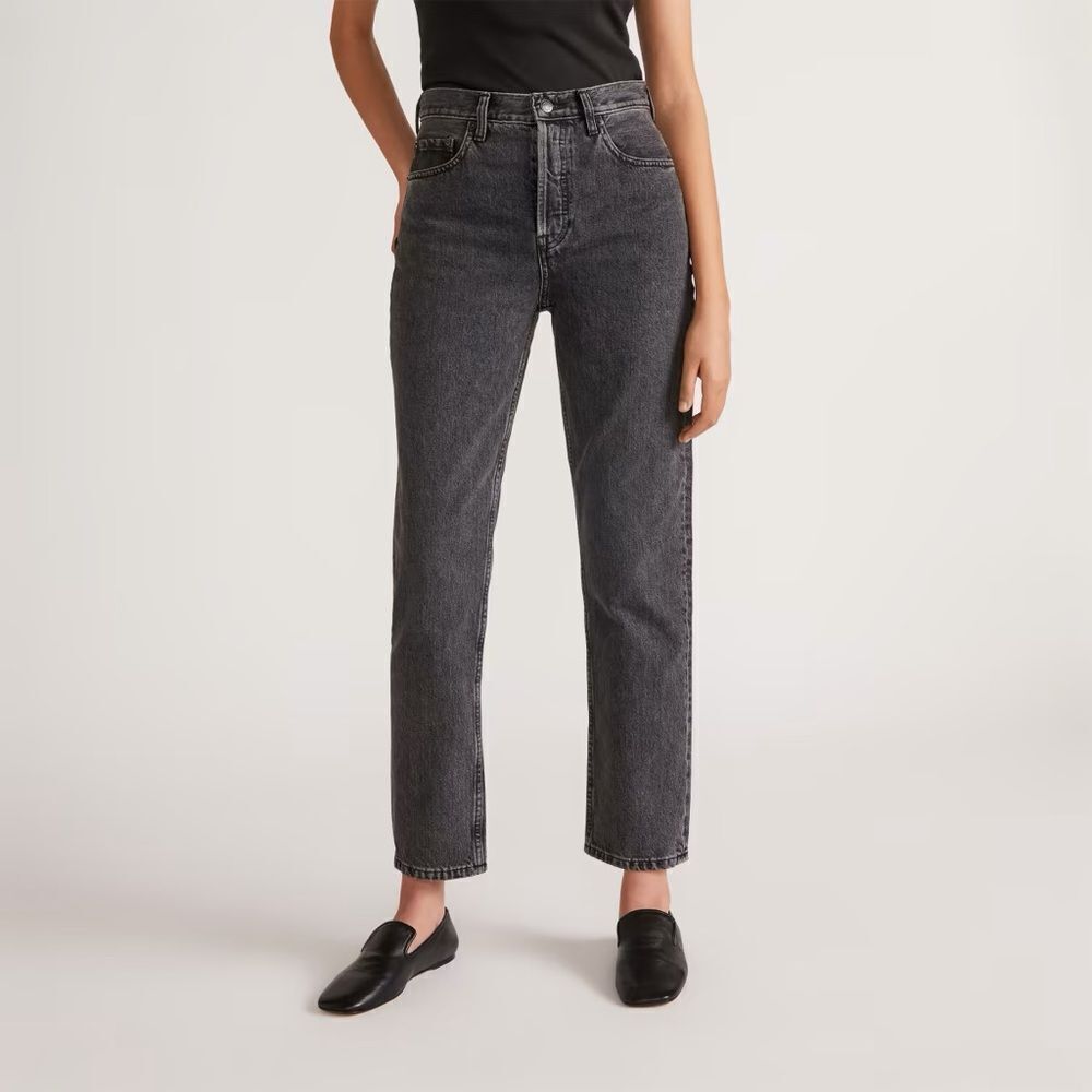 Everlane High Rise Slim Straight Pants
